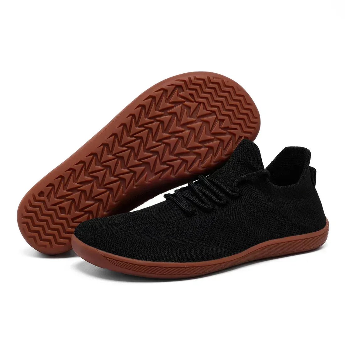 The Stride knit barefoot sneaker in Classic Black
