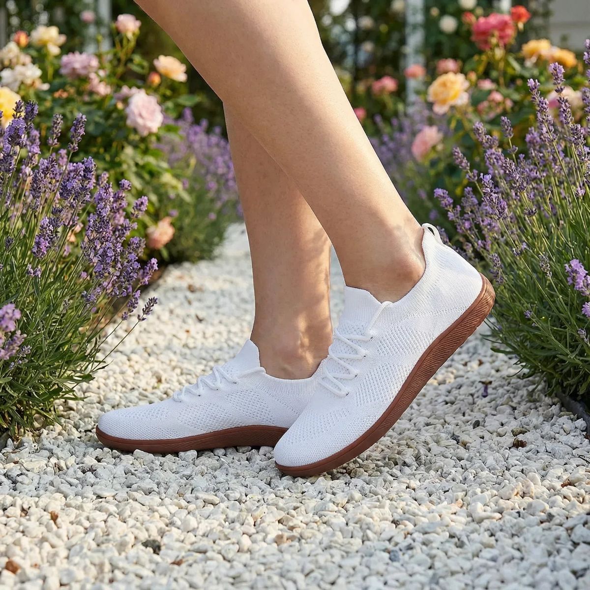Stride worn outdoors